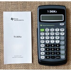 Texas Instruments Scientific Calculator TI - 30Xa With Manual WORKS